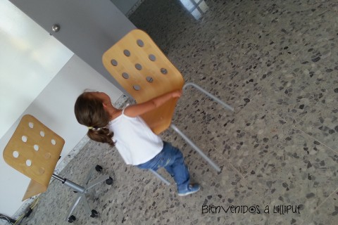 preparando la sala