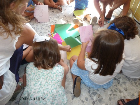 Haciendo flores