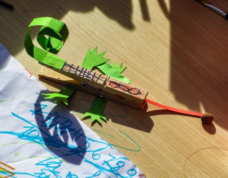 Camaleones en el taller de Eva Cano