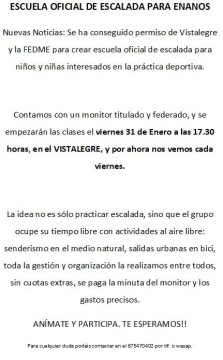 escalada para niños