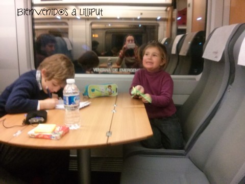 En el tren