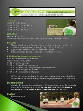 EScuela de Verano CTC SPort
