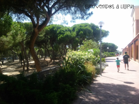 Paseando por el resort