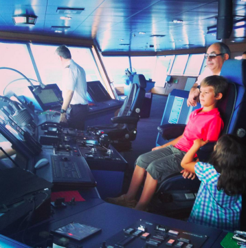 En ferry de vuelta desde Ibiza