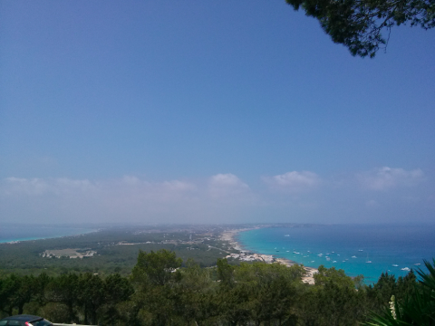 Mirador camino faro la mola