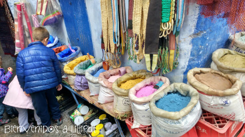 Tintes en Chaouen 