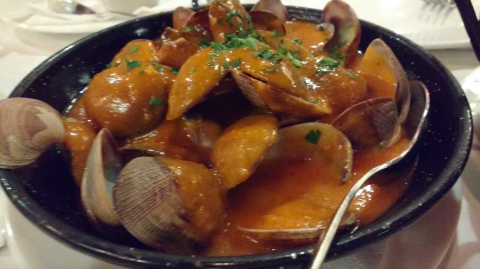 Almejas a la marinera