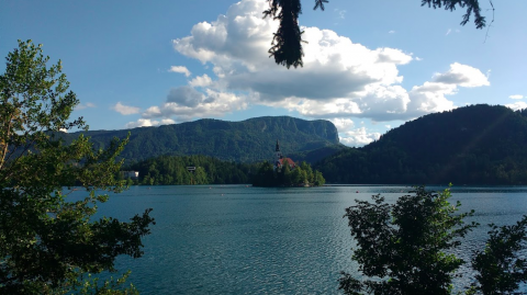 Lago Bled, Eslovenia con niños